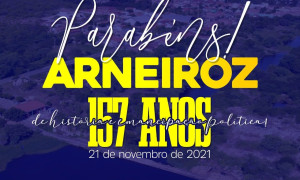 A Câmara Municipal parabeniza Arneiroz pelos seus 157 anos. 